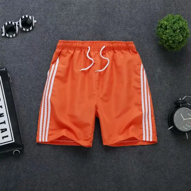 Men Drawstring Shorts Green White 2019 - Image 4