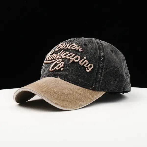 Men's Denim Crew Neck Cap Summer Hip Hop Style — feature 4