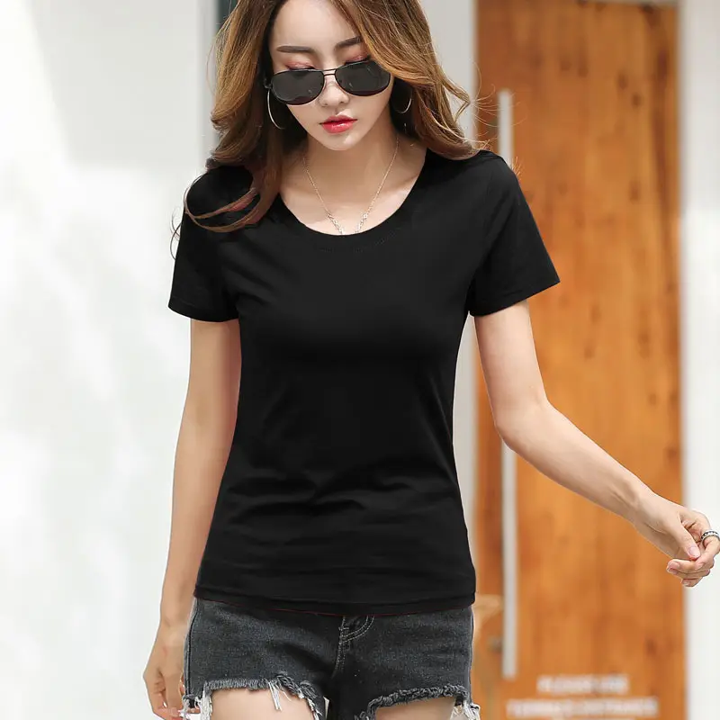 Women V-Neck Slim Fit T-Shirt Mint Green - Image 5