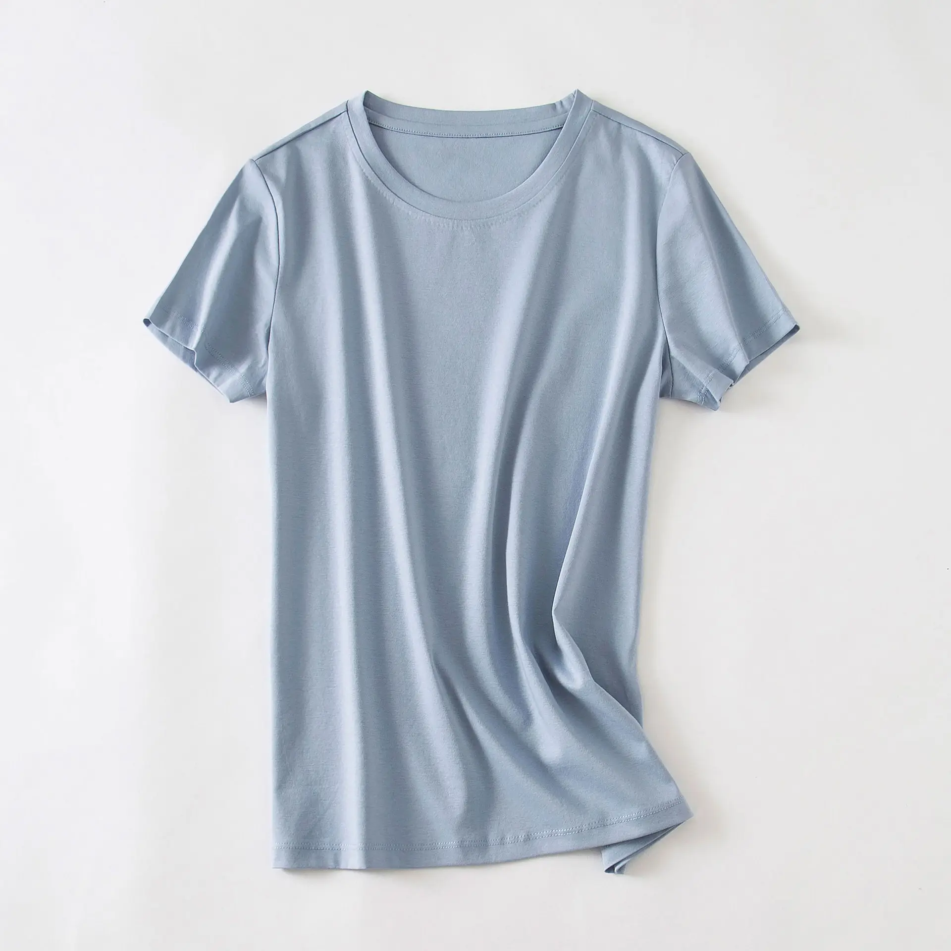 Mist Blue Round Neck