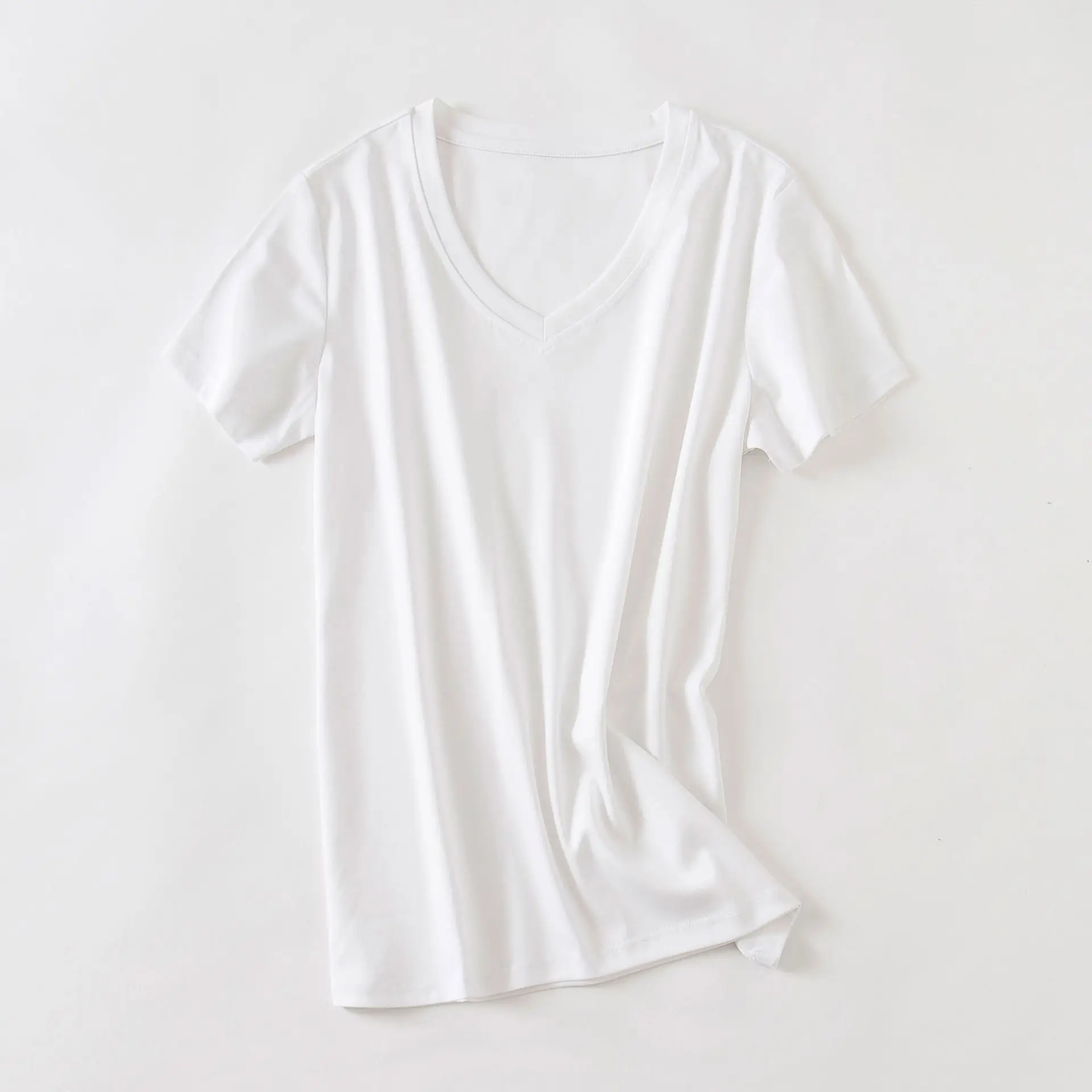 White "v-neck"