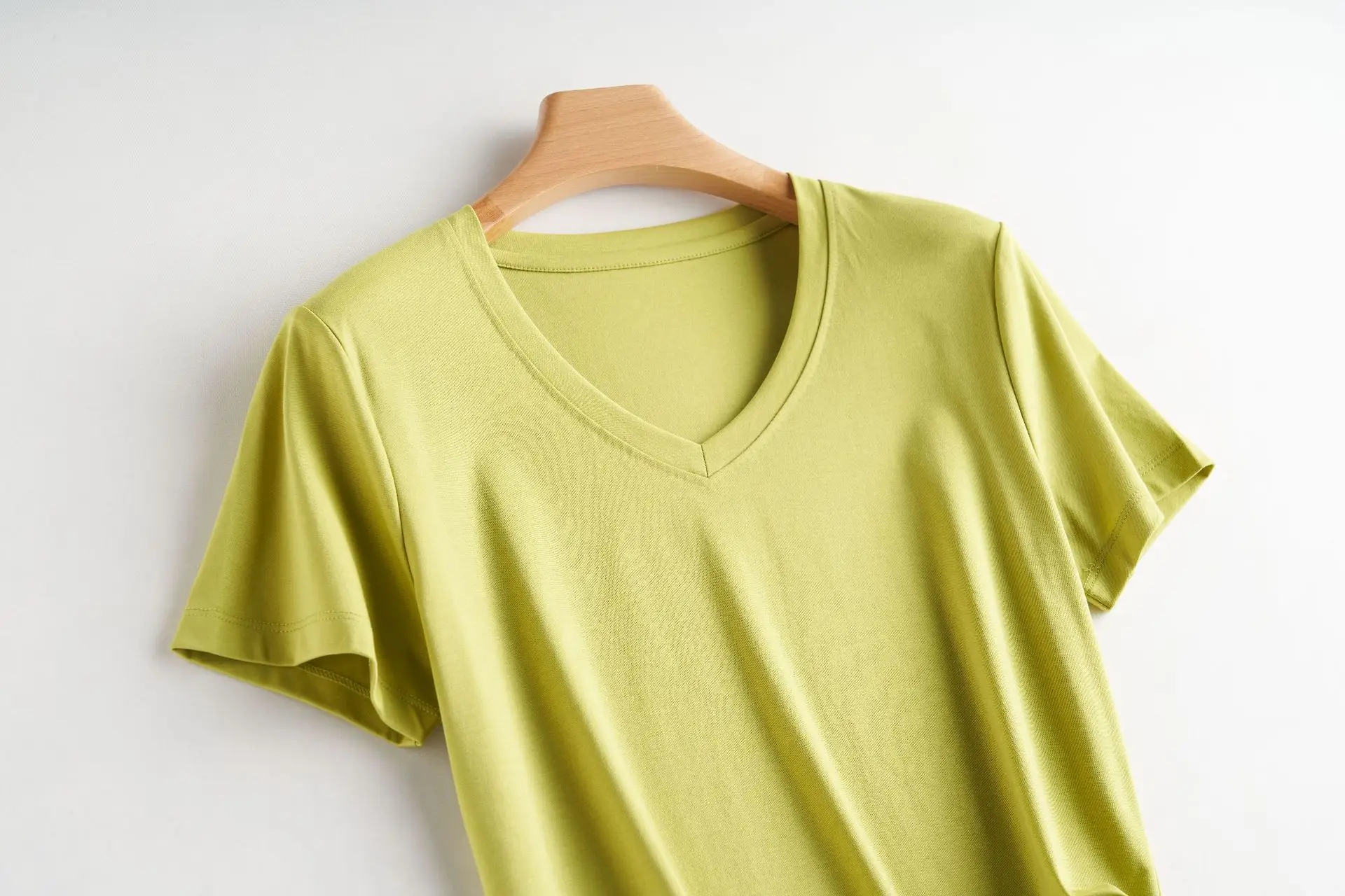 Apple Green V-Neck