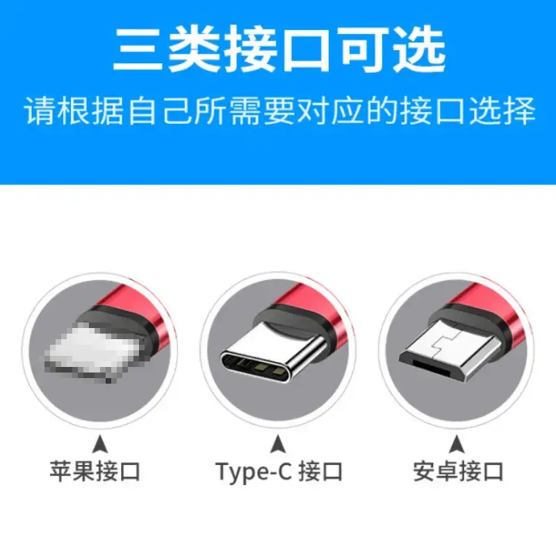 USB Type-C 2.4A Fast Charging Cable Red Nylon Braided - Image 2