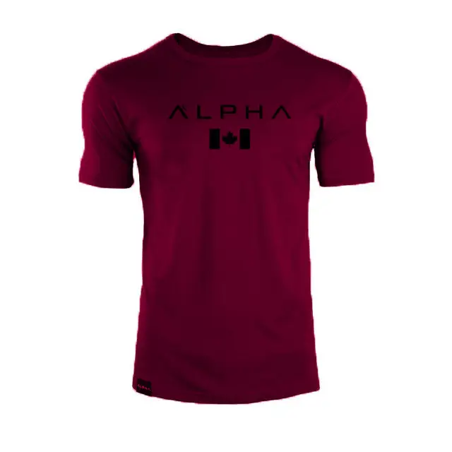 Men's Alpha Sweat Absorbent Running T-Shirt Red Hat - Image 3