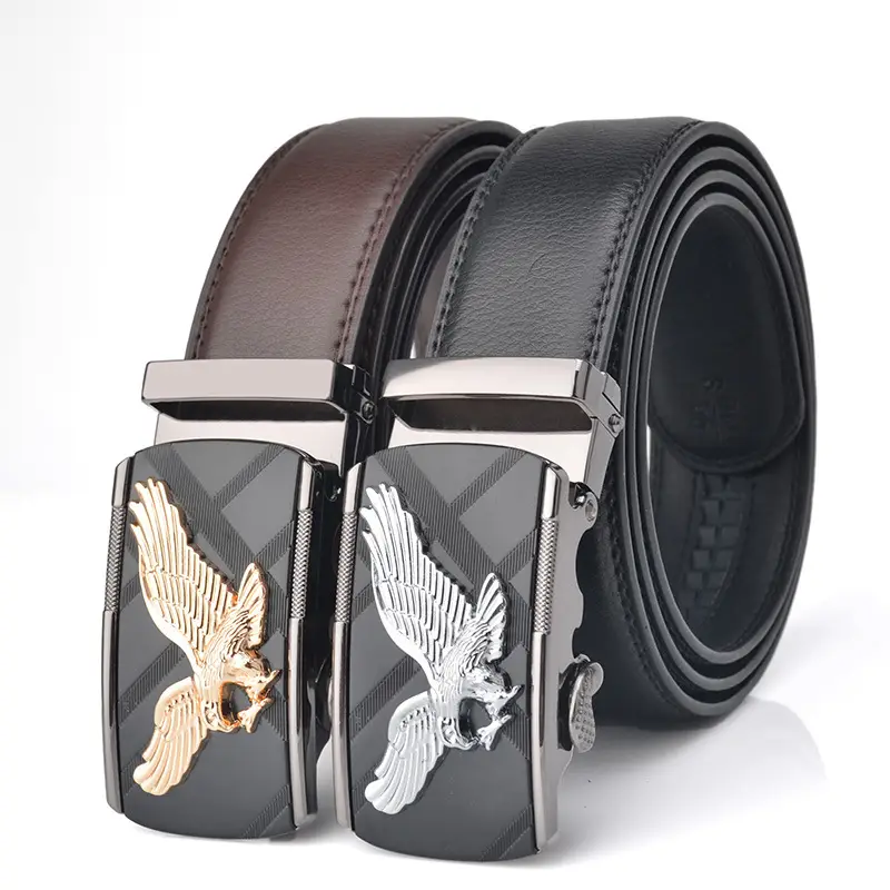 Eagle Embellished Leather Belt for Men - Image 5