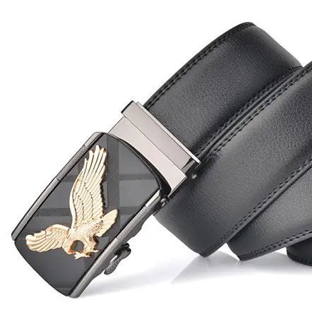 Eagle Embellished Leather Belt for Men - Image 7