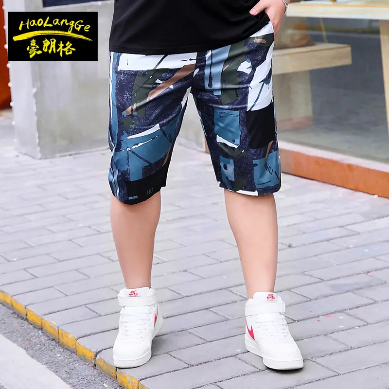 Fat Man Plus Large Casual Shorts Ice Silk Extra Large - Image 6