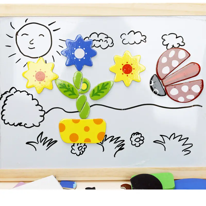 Wooden Magnetic Animal Puzzle Board for Kids - Image 7
