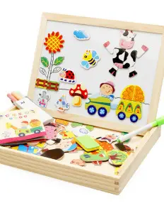 Wooden Magnetic Animal Puzzle Board for Kids - Image 4