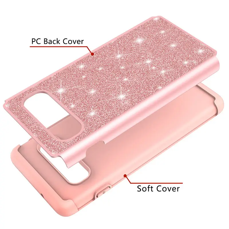 Samsung S25 S24 S23 Ultra S10 Plus Glitter Two-In-One Mobile Phone Case - Image 6
