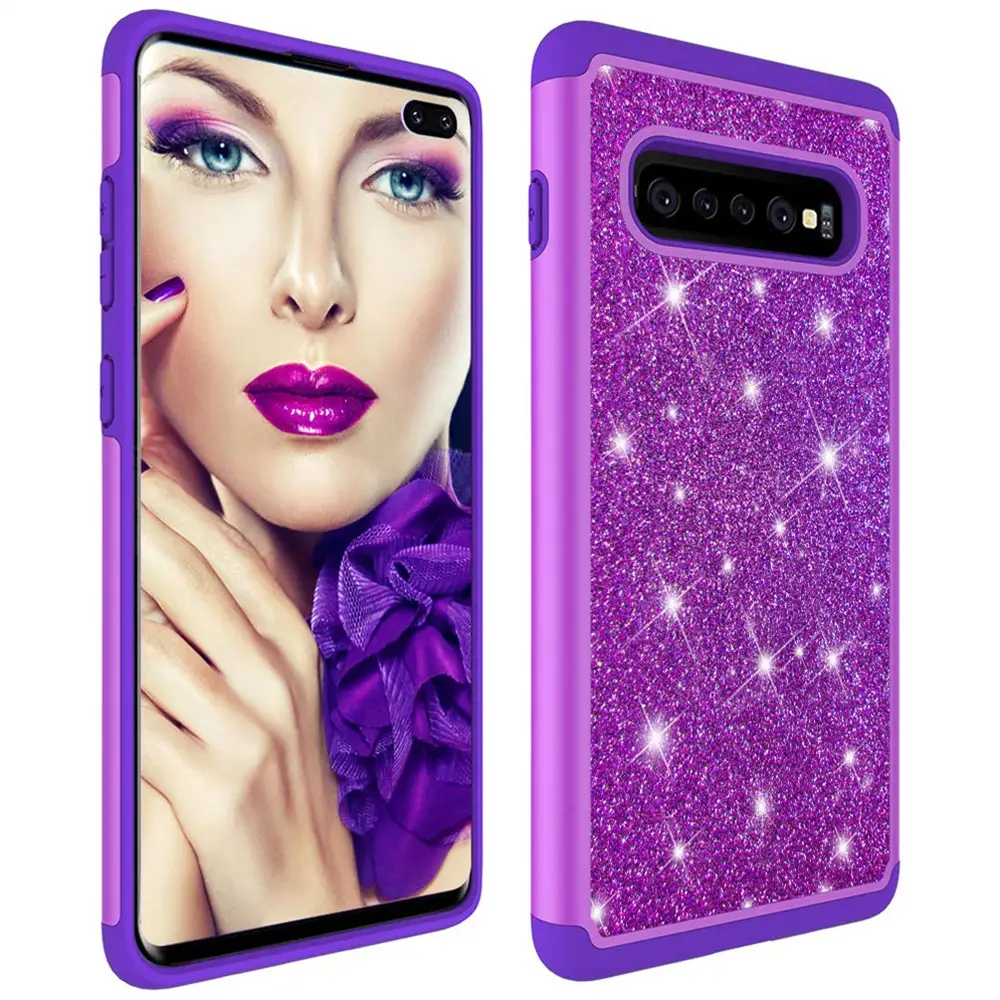 Samsung S25 S24 S23 Ultra S10 Plus Glitter Two-In-One Mobile Phone Case - Image 9