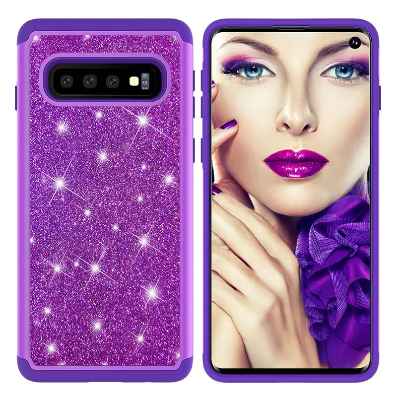 Samsung S25 S24 S23 Ultra S10 Plus Glitter Two-In-One Mobile Phone Case — feature 10