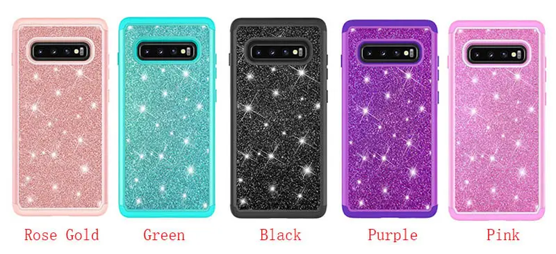 Samsung S25 S24 S23 Ultra S10 Plus Glitter Two-In-One Mobile Phone Case — feature 3