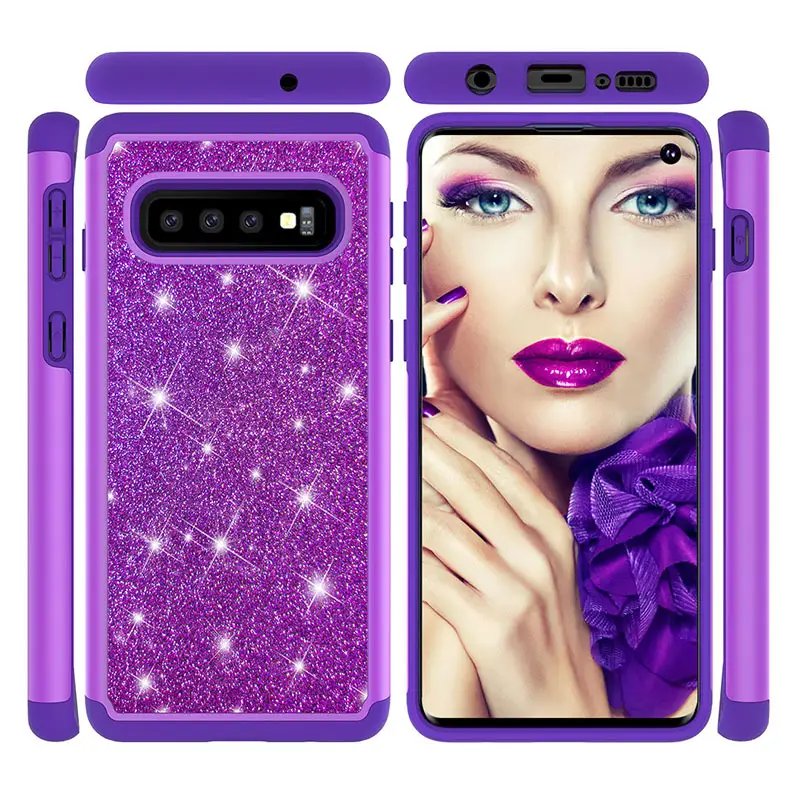 Samsung S25 S24 S23 Ultra S10 Plus Glitter Two-In-One Mobile Phone Case — feature 6