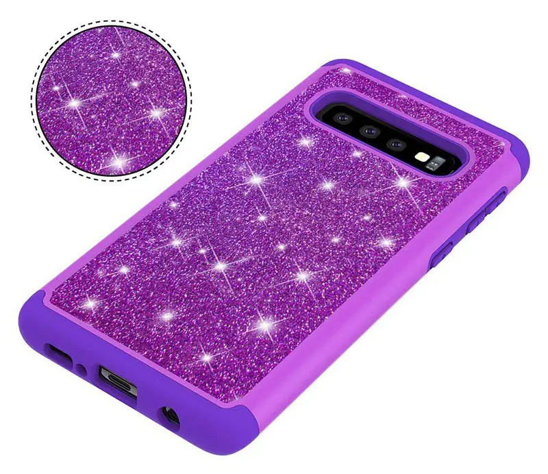 Samsung S25 S24 S23 Ultra S10 Plus Glitter Two-In-One Mobile Phone Case — feature 9