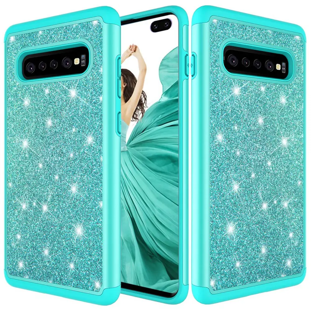 Samsung S25 S24 S23 Ultra S10 Plus Glitter Two-In-One Mobile Phone Case - Image 2