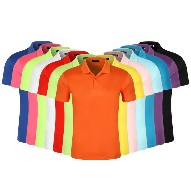 Men Purple Sports Polo T-Shirt Lapel Short Sleeve - Image 22