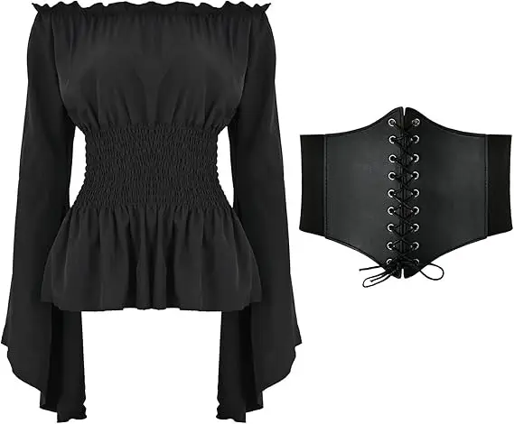 Red Long Sleeve Bra Top with Lace Up Back - Image 13