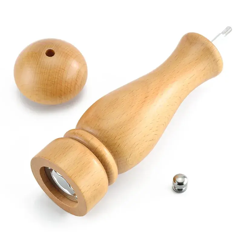 5inch Manual Beech Wood Pepper Grinder - Image 8