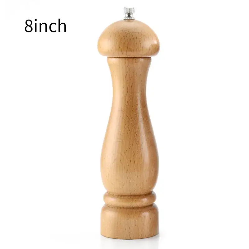 5inch Manual Beech Wood Pepper Grinder - Image 3