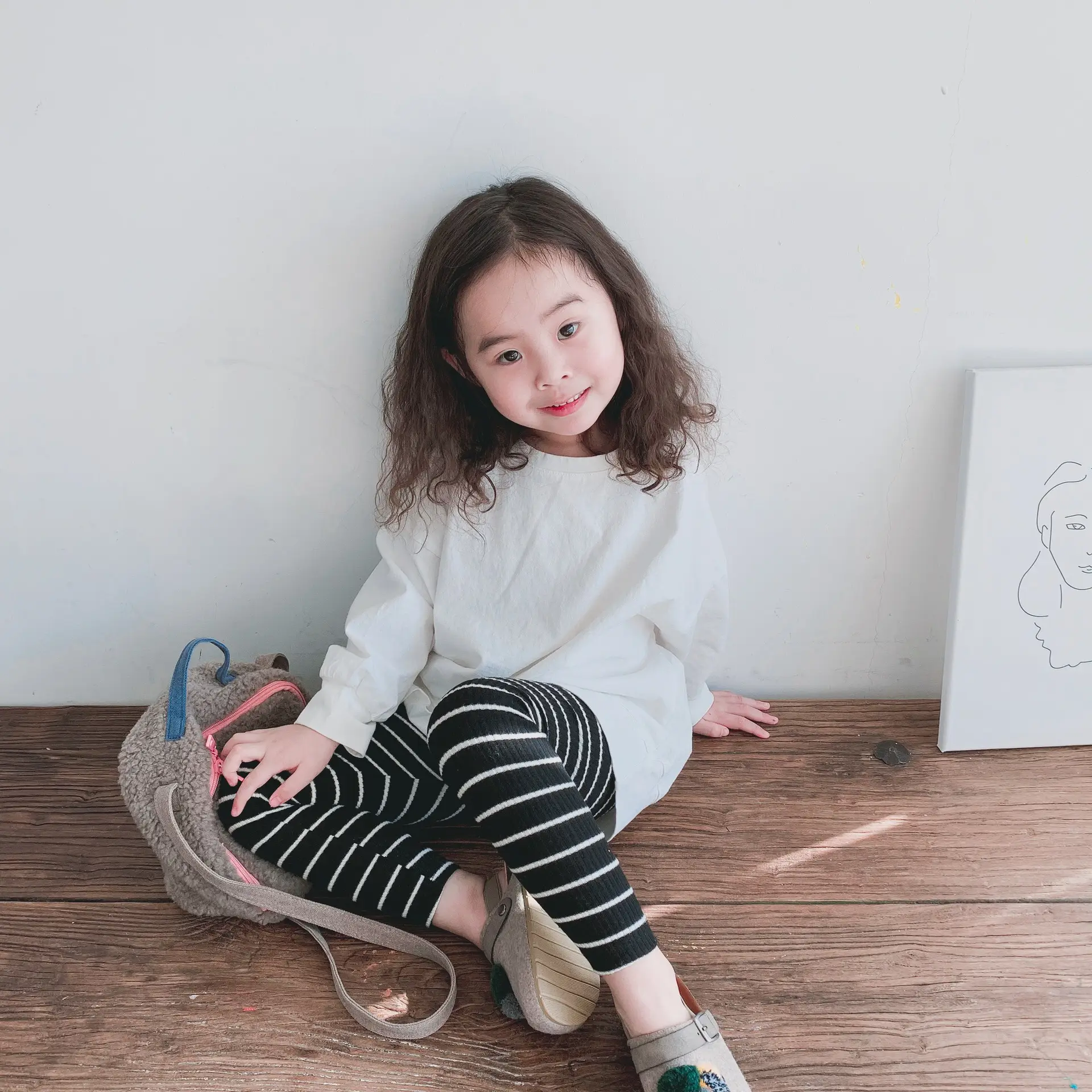 New Spring Long Sleeve T-Shirt for Girls & Boys Solid Green — feature 10