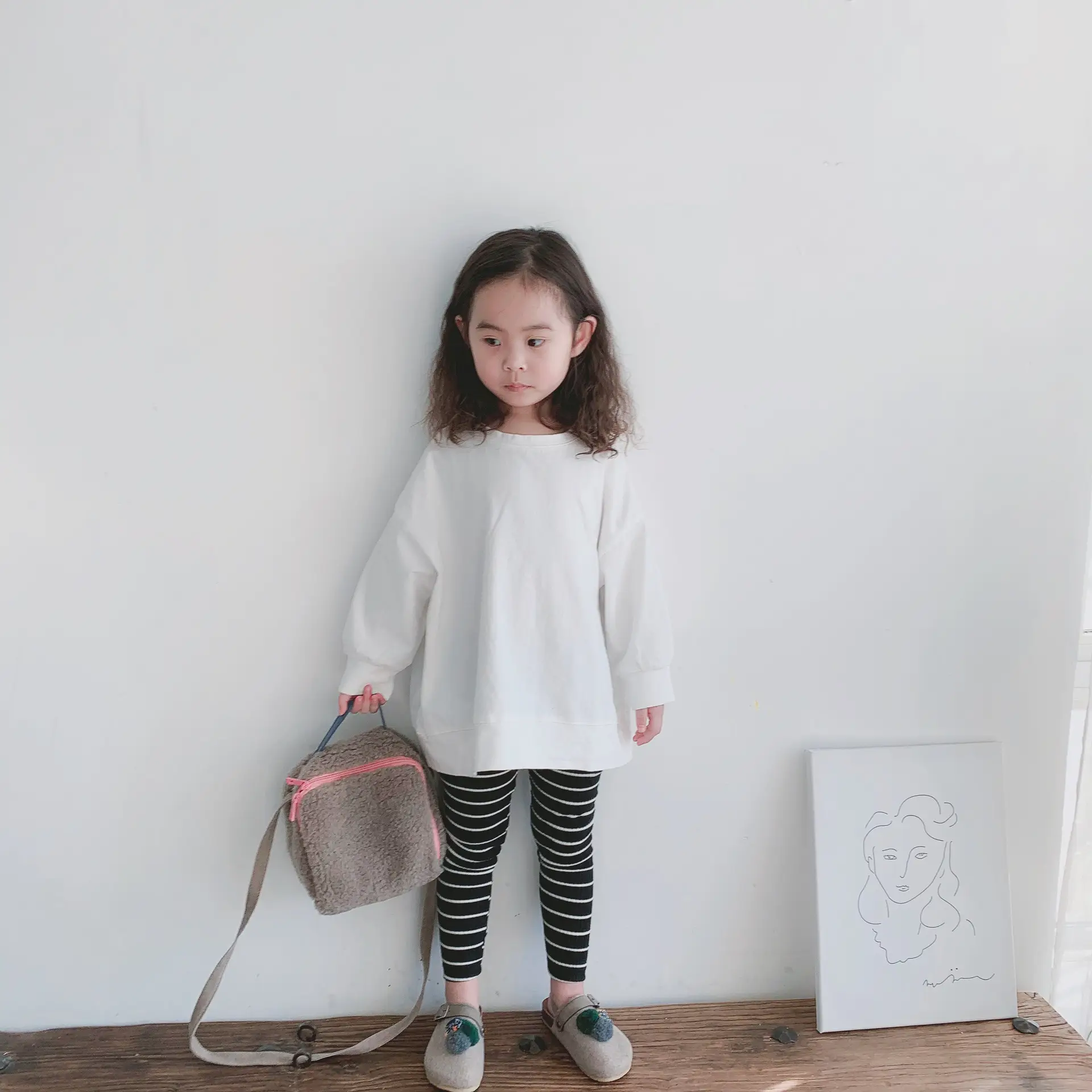 New Spring Long Sleeve T-Shirt for Girls & Boys Solid Green — feature 11