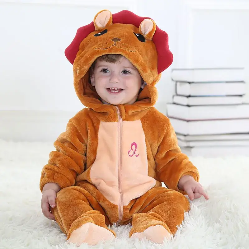 Baby Bear Hooded Jumpsuit Brown 59/66 - Image 11