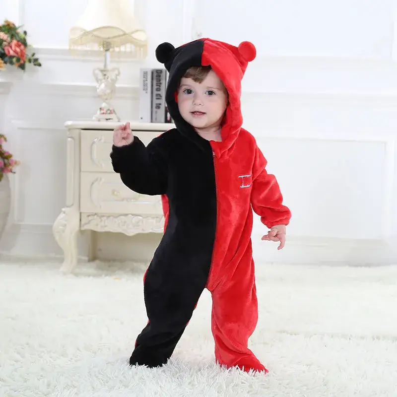 Baby Bear Hooded Jumpsuit Brown 59/66 - Image 16