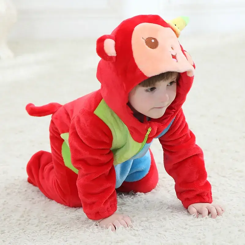 Baby Bear Hooded Jumpsuit Brown 59/66 - Image 24