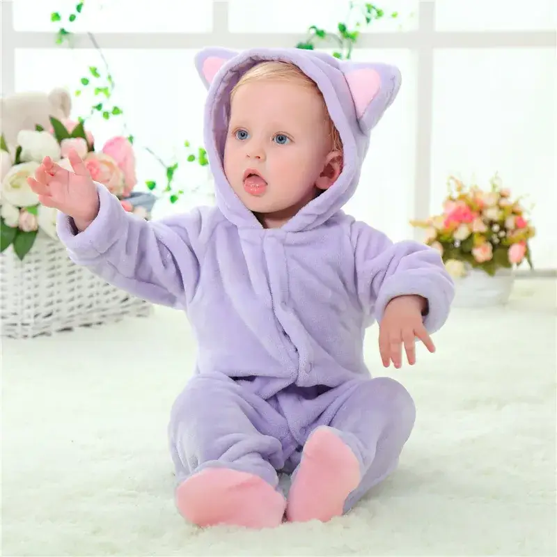 Baby Bear Hooded Jumpsuit Brown 59/66 - Image 7