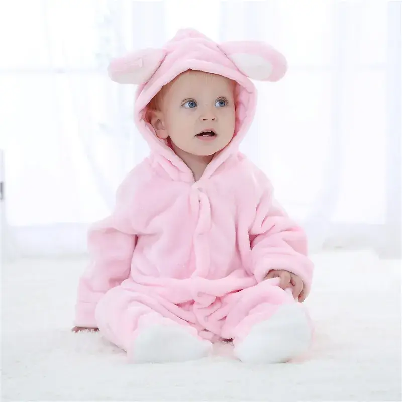Baby Bear Hooded Jumpsuit Brown 59/66 - Image 9