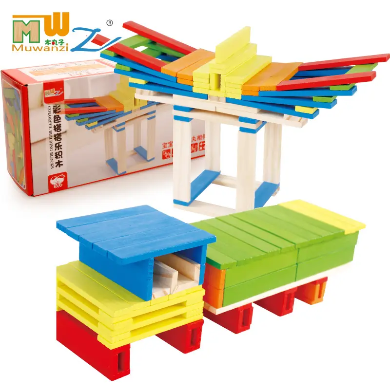 Wooden Building Blocks for Kids All-in-One Creative Toys - Image 5
