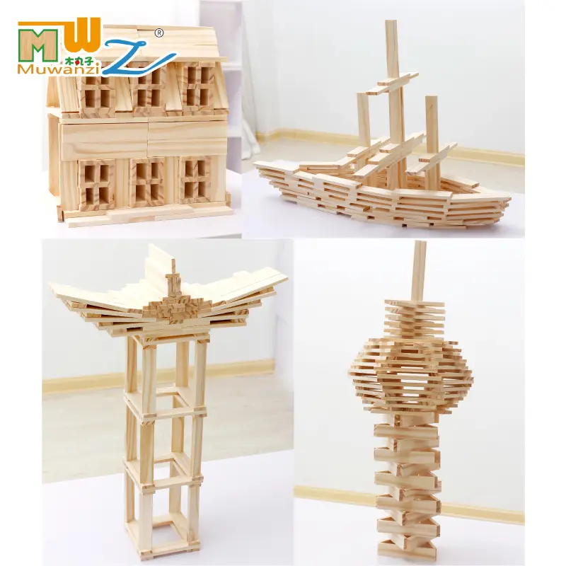 Wooden Building Blocks for Kids All-in-One Creative Toys - Image 7