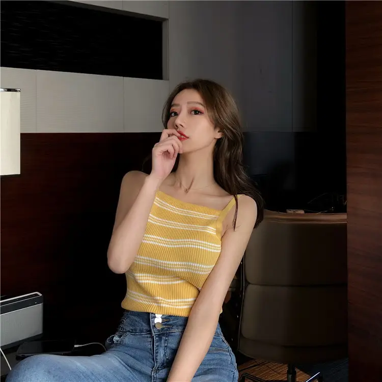 Women Black Jersey Top with Jeans Set for Summer — feature 17