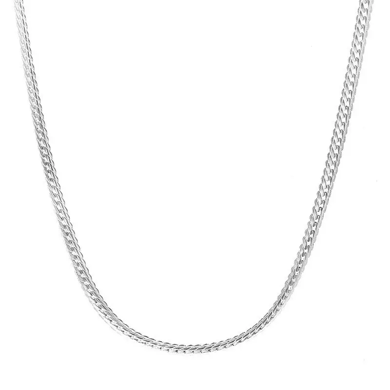 Personalized Men's European Necklace 4MM Side Embossed 18K - Image 7