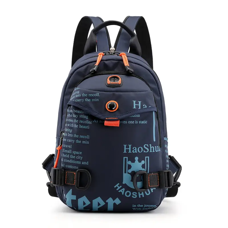Men's Waterproof Nylon Shoulder Bag with Multi-Functional Design - Image 2