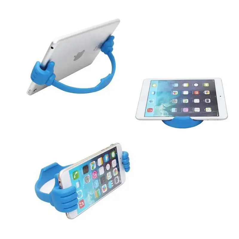 Universal Thumb OK Mobile Phone Bracket Blue - Image 2