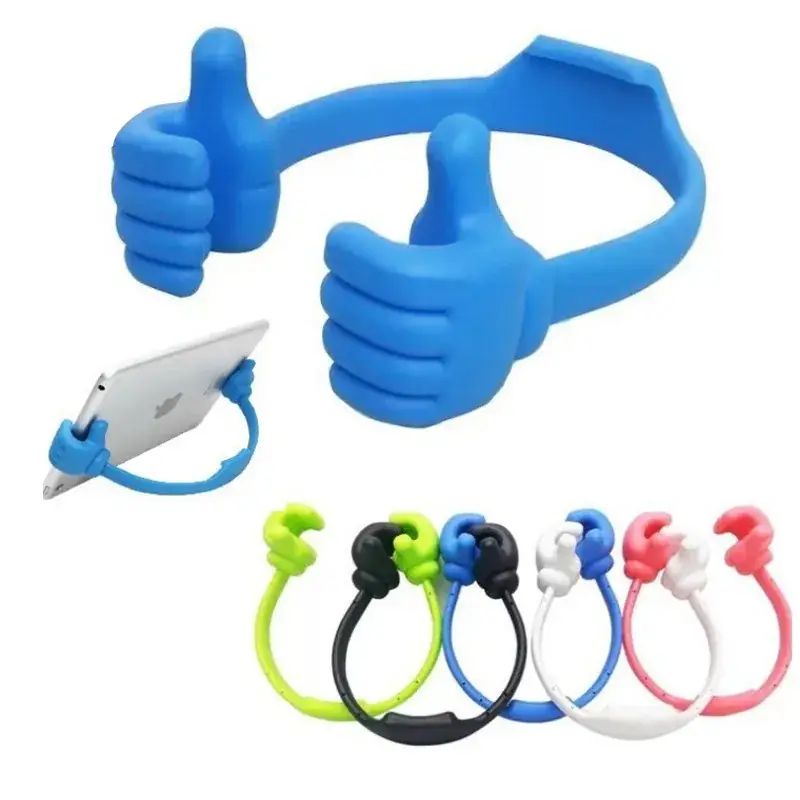 Universal Thumb OK Mobile Phone Bracket Blue - Image 3