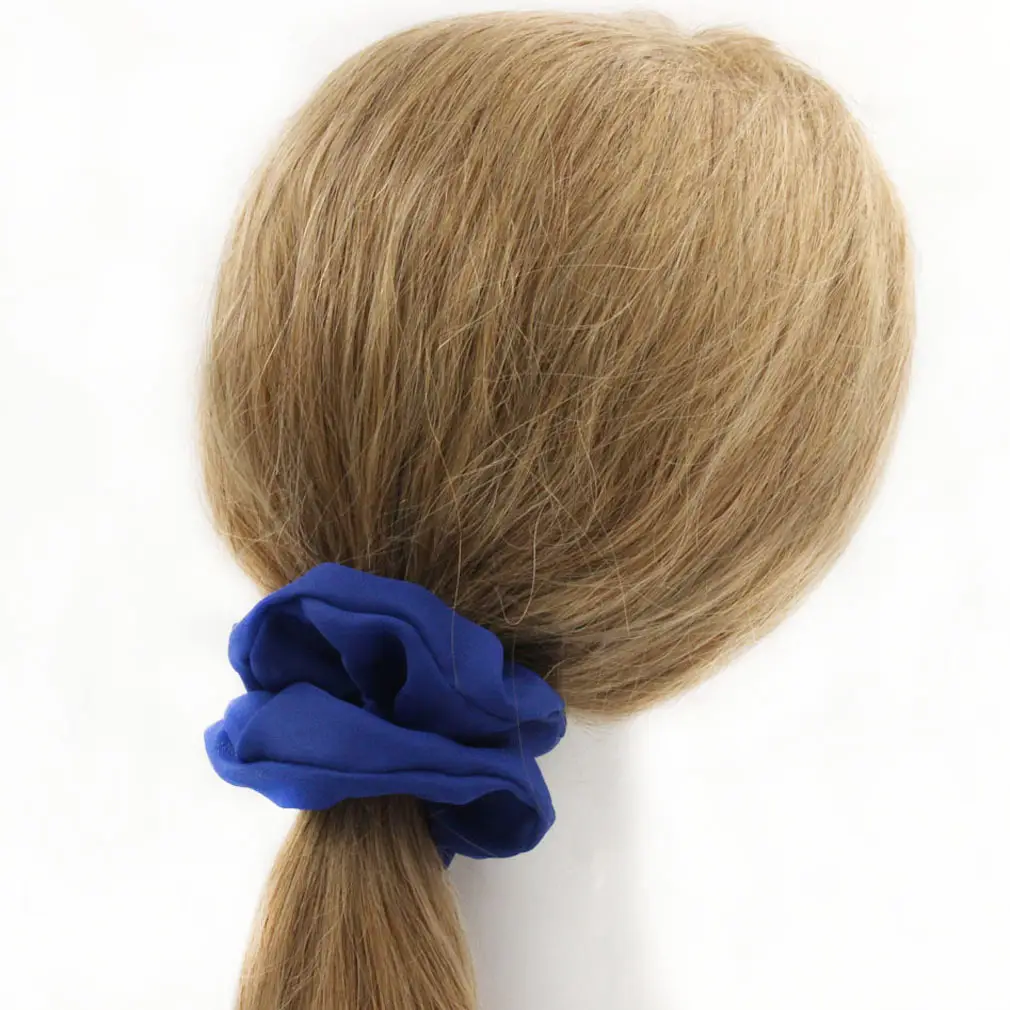 Light Blue Chiffon Hair Scrunchie for Women - Image 20