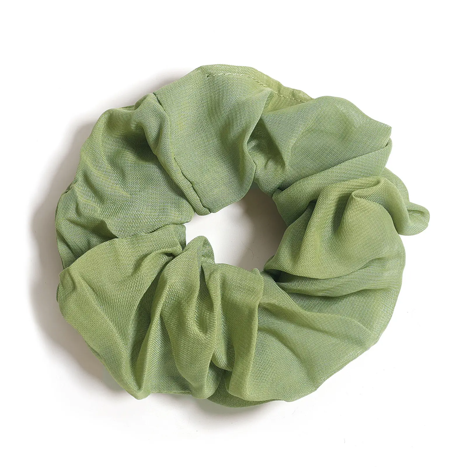 Light Blue Chiffon Hair Scrunchie for Women - Image 11