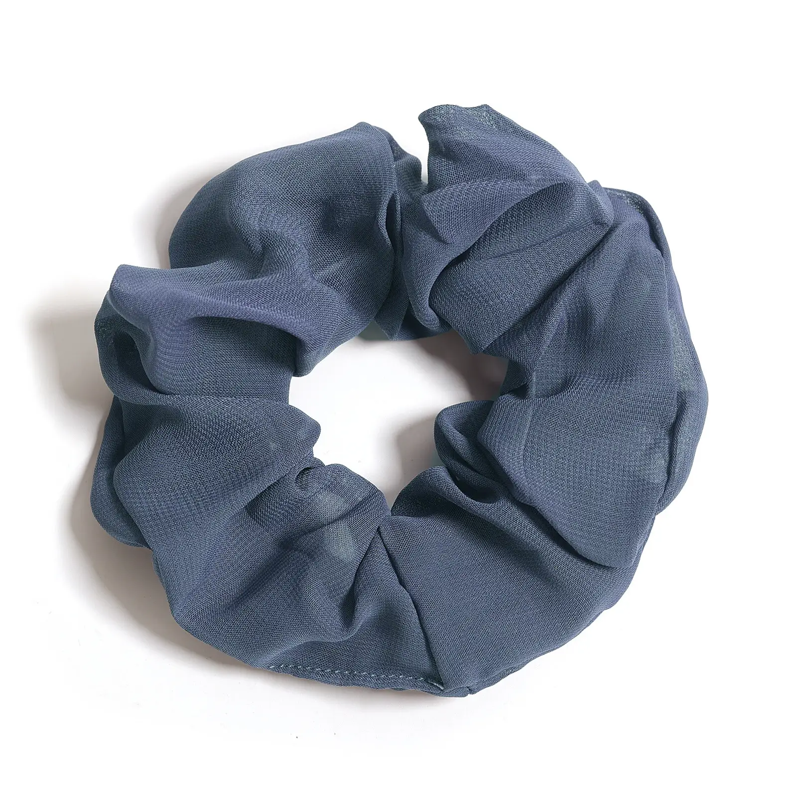 Light Blue Chiffon Hair Scrunchie for Women - Image 13