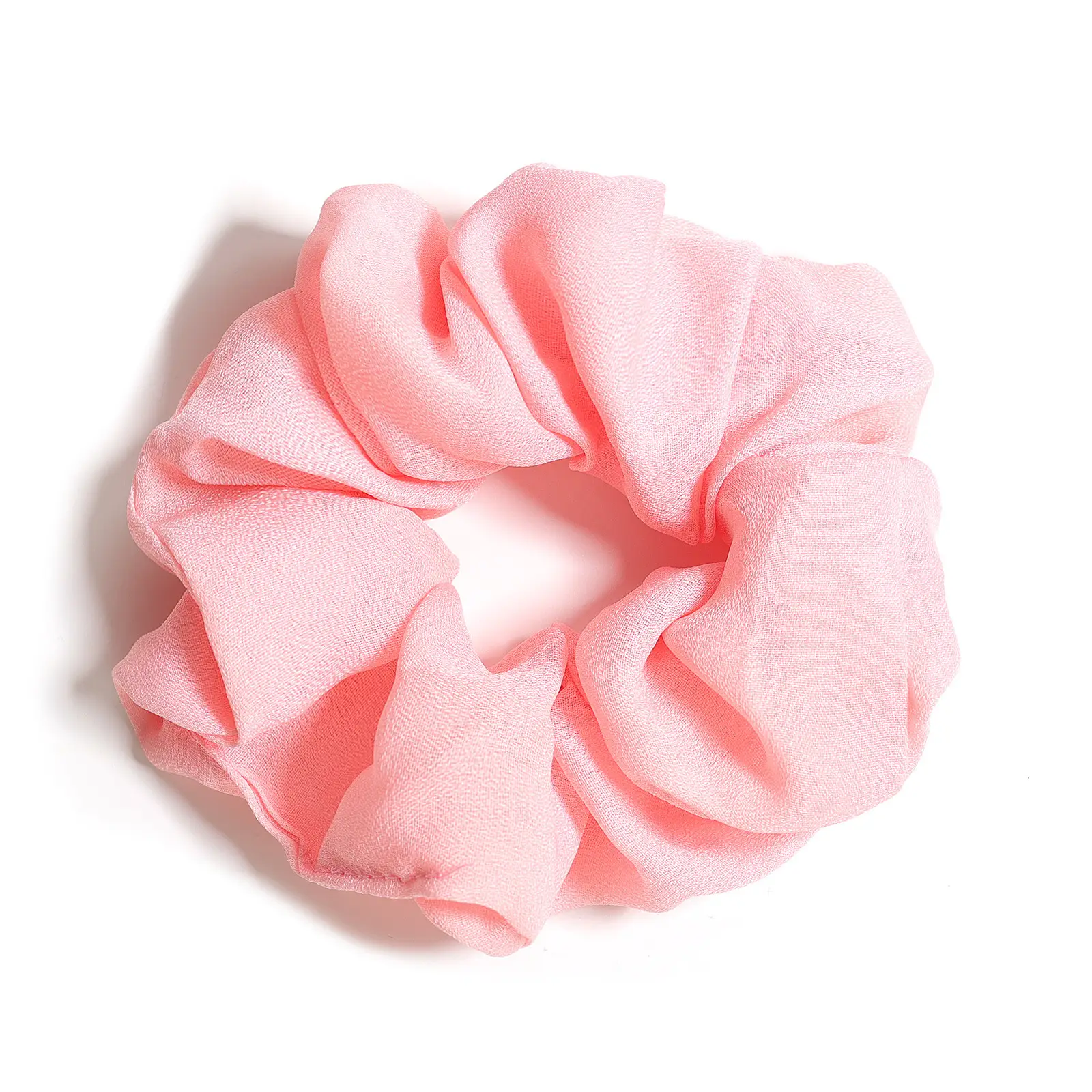 Light Blue Chiffon Hair Scrunchie for Women - Image 6