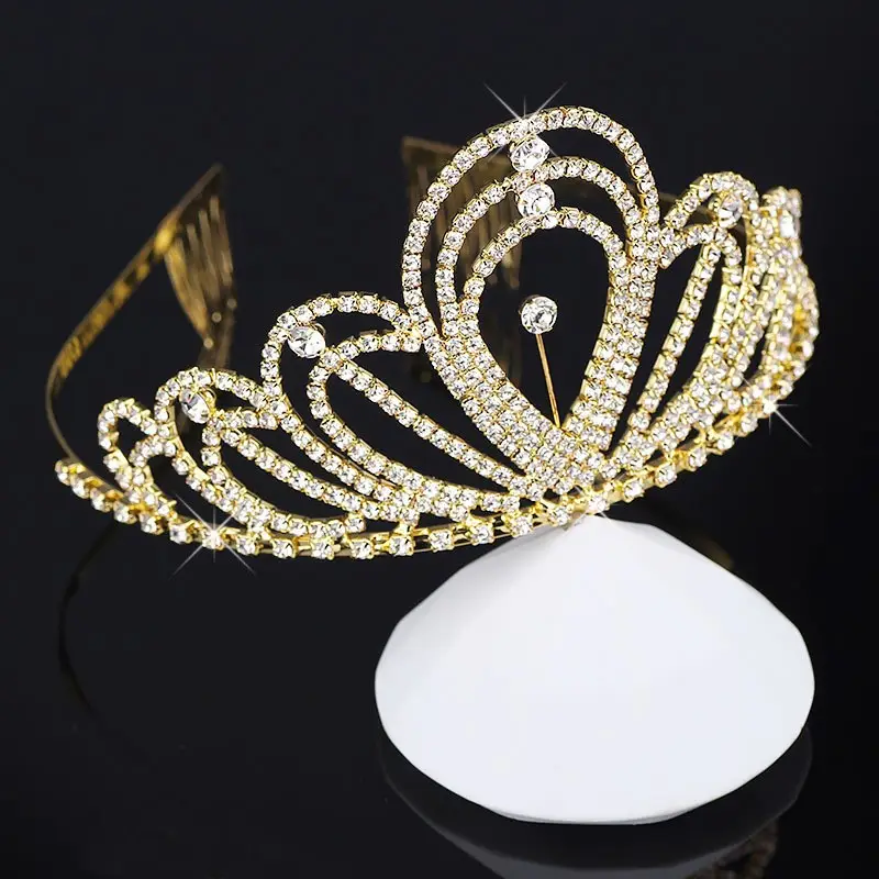 Cross-Border Bridal Crown Tiara 2024 Rhinestone Wedding Dress Hair Accessories Photo Studio Birthday Queen Hair Crown Dress Jewelry Wholesale - Image 5