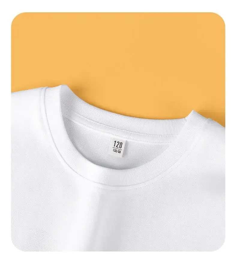 Pure Cotton White Short Sleeve T-Shirt for Boys Girls — feature 7
