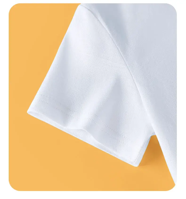 Pure Cotton White Short Sleeve T-Shirt for Boys Girls — feature 8