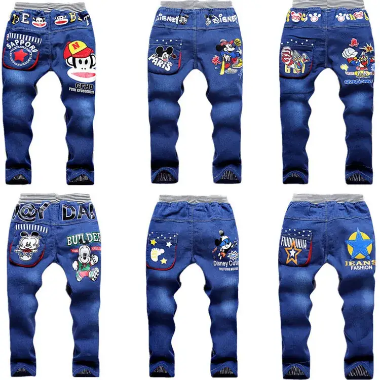 Blue Denim Jeans for Boys Girls Wholesale 2025 Spring Autumn - Image 3