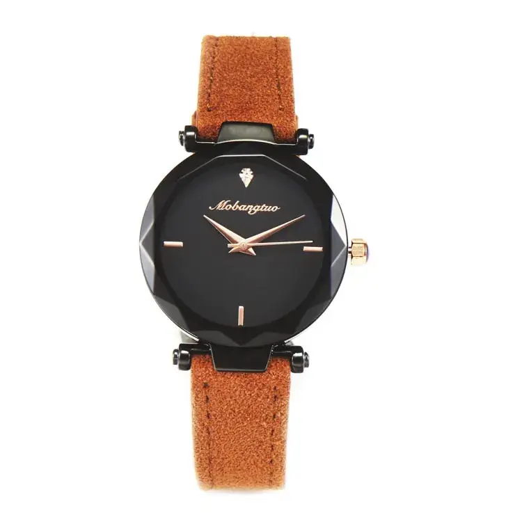 2019 Black Quartz Watch with Fluffy Belt - Image 9