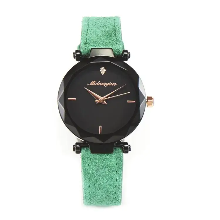 2019 Black Quartz Watch with Fluffy Belt - Image 4