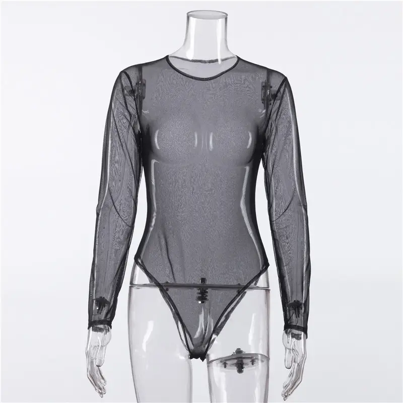 2025 Aliexpress Sexy Mesh See-Through Jumpsuit for Women — feature 5