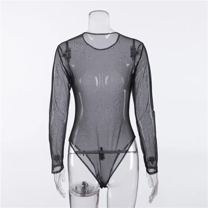 2025 Aliexpress Sexy Mesh See-Through Jumpsuit for Women — feature 6